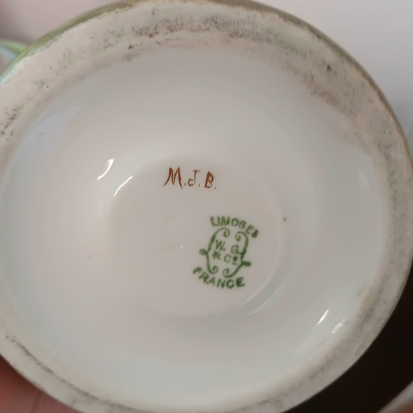 William Guerin Limoges Geese Dutch Girls Candlestick Holders Hand Painted - Picture 6 of 7